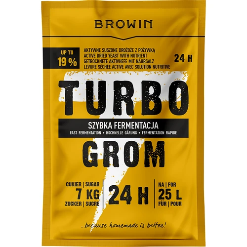Kvasnice na destiláty Turbo Grom 24h