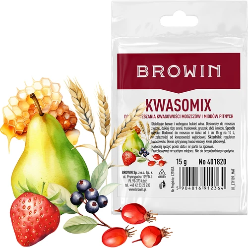 Kwasomix - regulátor kyslosti - 3 ['kwasomix do vína', ' regulátor kyslosti do vína', ' kyselina citrónová', ' kyselina vínna', ' kyselina jablčná']