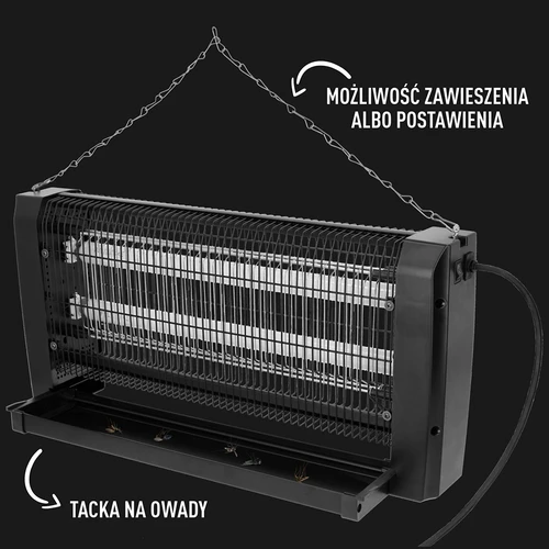 Lampa na hubenie hmyzu UVA 20 W, čierna - 5 ['lampa na hubenie hmyzu', ' lampa na hubenie hmyzu UVA', ' lampa na hmyz', ' lampa na komáre', ' lampa na hubenie hmyzu', ' lampa odpudzujúca muchy a komáre', ' ochrana pred hmyzom', ' elektrická pasca na lietajúci hmyz', ' ochrana pred hmyzom bezpečná pre ľudí a zvieratá', ' ochrana pred komármi a muchami do domov', ' do kancelárií', ' do záhradných reštaurácií', ' eliminácia komárov', ' leto bez komárov', ' večery na terase bez hmyzu', ' grilovanie bez hmyzu', ' kuchyňa bez hmyzu', ' ochrana v lete pred hmyzom']