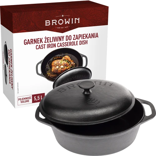 Liatinový hrniec na zapekanie, 5.5 L - 5 ['liatinový hrniec', ' hrniec na zapekanie', ' liatinové nádoby', '']