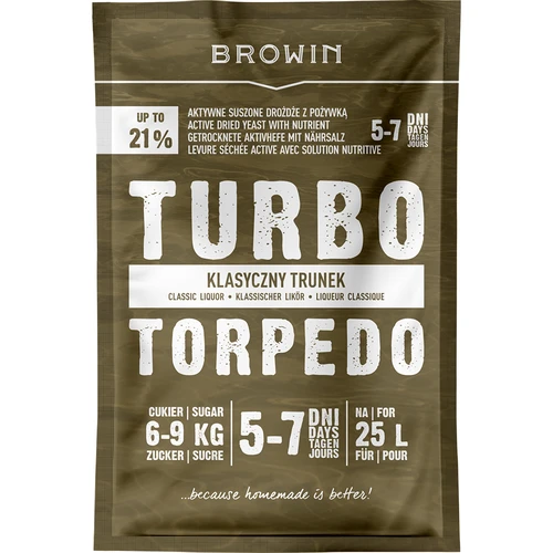 Liehovarnícke kvasnice Turbo Torpedo 5-7 dní 21% 100g