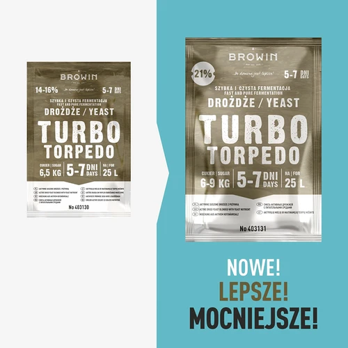 Liehovarnícke kvasnice Turbo Torpedo 5-7 dní 21% 100g - 17 ['turbo kvasnice', ' liehovarnícke kvasnice', ' kvasnice na alkohol', ' na ovocné zápary', ' kvasnice na zemiaky', ' kvasnice na 21%', ' na pálenku', ' silné kvasnice', ' destilácia', ' na vysokopercentné zápary', ' kvasnice browin', ' kvasnice na whiskey', ' kvasnice na vodku zo zemiakov', ' domáce alkoholy']