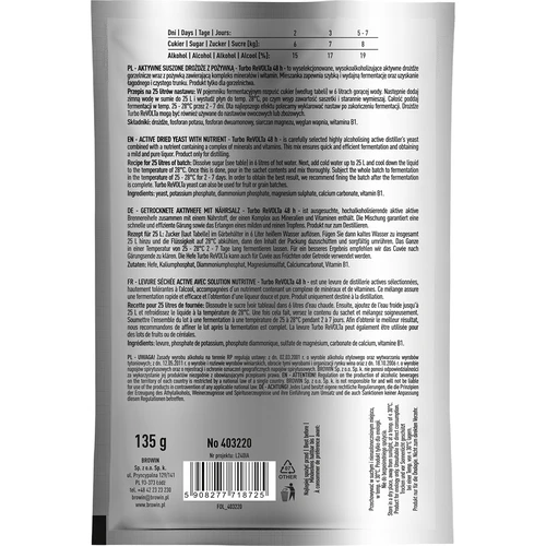 Liehovarské kvasnice Turbo reVOLTa 48h - 2