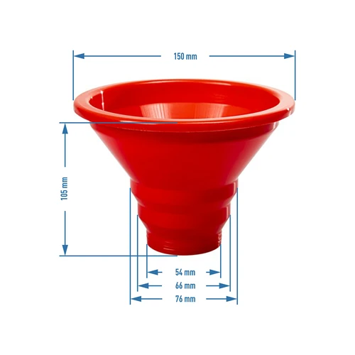 Lievik do pohárov 150/55 mm - 5 ['lievik do pohára', ' lievik na plnenie pohárov', ' lievik na zaváraniny', ' široký lievik do pohárov', ' príslušenstvo na domáce zaváranie', ' kuchynský gadget']