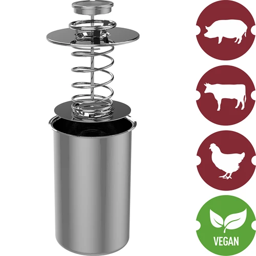 Lisovací hrniec Súprava - Správny kúsok 1,5 kg - 7 ['recepty z lisovacieho hrnca', ' z lisovacieho hrnca', ' z lisovacieho hrnca', ' jedlá z lisovacieho hrnca', ' ako funguje lisovací hrniec', ' šunka z lisovacieho hrnca', ' údeniny z lisovacieho hrnca', ' lisovací hrniec pre vegetariánov', ' z lisovacieho hrnca pre deti', ' zdravé mäso', ' zdravé údeniny', ' bez konzervantov', ' šunka', ' darček', ' lisovací hrniec 1', '5 kg', ' lisovací hrniec 3 kg', ' lisovací hrniec 0', '8 kg', ' príslušenstvo k lisovaciemu hrncu', ' súprava s lisovacím hrncom']