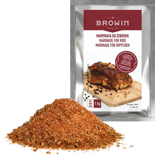 Marináda na rebrá - zmes byliniek a korenín, 35 g - 4 ['marinády', ' marináda na rebrá', ' koreniny a bylinky', ' na marinovanie', ' koreniny bez konzervačných látok', ' prírodné bylinky a koreniny', ' rebrá', ' pečené rebrá', ' zmes korenín', ' korenenie údenín', ' údenárstvo', ' recept na rebrá', ' domáca údenina', ' chutné rebrá', ' ako pripraviť rebrá', ' koreniny na mäso', ' koreniny na rebrá', ' bylinky na mäso', ' marinády na mäso na gril']