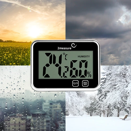 Meteorologická stanica – elektronická, bezdrôtová, čierna - 12 ['meteorologická stanica', ' domáca meteorologická stanica', ' teplota', ' teplota prostredia', ' kontrola teploty', ' elektronický teplomer', ' vnútorný teplomer', ' vlhkomer', ' teplomer s hygrometrom', ' teplomer s vlhkomerom', ' vlhkomer vzduchu', ' meteorologická stanica']