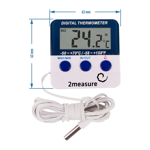 Meteorologická stanica – elektronická, sonda, biela - 2 ['meteorologická stanica', ' domáca meteorologická stanica', ' teplota', ' teplota prostredia', ' kontrola teploty', ' elektronický teplomer', ' vnútorný teplomer', ' vonkajší teplomer', ' teplomer vonku', ' teplomer so sondou', ' elektronický teplomer so sondou', ' meteorologická stanica']