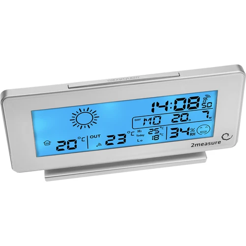 Meteorologická stanica RCC, DCF – elektronická, bezdrôtová, podsvietený senzor, biela - 3 ['meteorologická stanica', ' domáca meteorologická stanica', ' teplota', ' teplota prostredia', ' kontrola teploty', ' elektronický teplomer', ' teplomer so senzorom', ' vnútorný teplomer', ' vonkajší teplomer', ' teplomer vonku', ' meteorologická stanica']