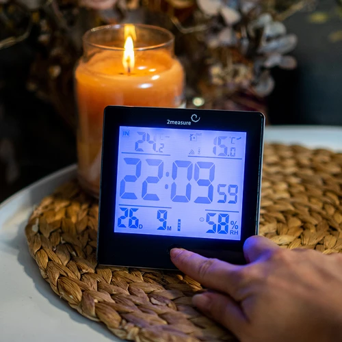 Meteorologická stanica RCC, DCF – elektronická, bezdrôtová, podsvietený senzor, čierna - 10 ['meteorologická stanica', ' domáca meteorologická stanica', ' teplota', ' teplota prostredia', ' kontrola teploty', ' elektronický teplomer', ' teplomer so senzorom', ' vnútorný teplomer', ' vonkajší teplomer', ' teplomer vonku', ' vlhkomer', ' meteorologická stanica']