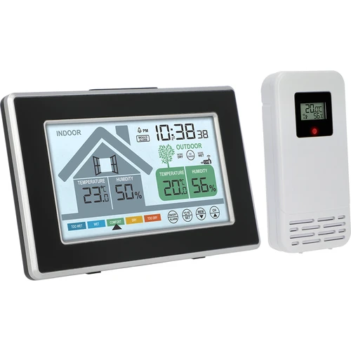 Meteostanica značky Soens – elektronická, s bezdrôtovým vonkajším senzorom - 2