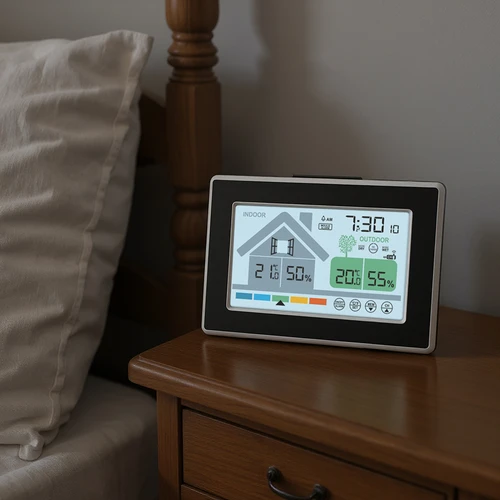 Meteostanica značky Soens – elektronická, s bezdrôtovým vonkajším senzorom - 7