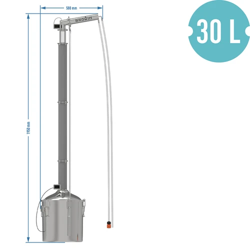 Modulárny destilátor Convex 30 L elektrický - Aabratek - 21 ['abratek', ' elektrický destilátor', ' destilátor s priezorom', ' modulárny destilátor', ' rektifikovaný lieh', ' destilovaná voda 95%', ' destilácia', ' medené výplne', ' medené prizmatické pružinky', ' destilátor browin']