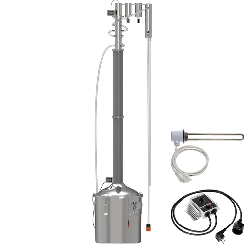 Modulárny destilátor Convex elektrický 30 L - Perun  - 1 ['destilátor Browin', ' modulárne destilátory', ' destilátor s oddeľovačmi', ' modulárny destilátor', ' oddeľovače pre destilátor', ' čistý destilát', ' destilačná súprava', ' vypuklé veko', ' veko typu convex', ' destilačná nádoba s vekom', ' súprava na destiláciu', ' destilačná súprava na rozšírenie', ' destilácia na rôznych zdrojoch tepla', ' destilátor 30 L', ' studené prsty']