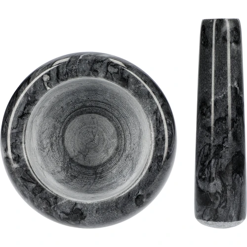 Mramorový kuchynský mažiar, čierny, fi 10,5 cm - 5 ['mažiar', ' mažiar s tĺčikom', ' mramorový mažiar', ' kamenný mažiar', ' mažiar z kameňa', ' kuchynský mažiar', ' mažiar na bylinky', ' mažiar z mramoru', ' ozdobný mažiar', ' kuchynský mažiar', ' mažiar na bylinky', ' mažiar na korenie', ' elegantný mažiar', ' pekný mažiar']