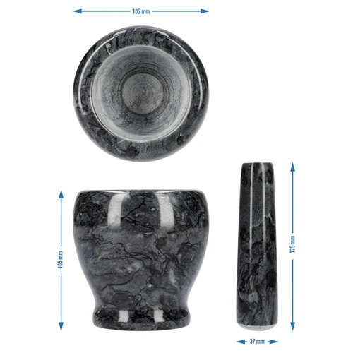 Mramorový kuchynský mažiar, čierny, fi 10,5 cm - 10 ['mažiar', ' mažiar s tĺčikom', ' mramorový mažiar', ' kamenný mažiar', ' mažiar z kameňa', ' kuchynský mažiar', ' mažiar na bylinky', ' mažiar z mramoru', ' ozdobný mažiar', ' kuchynský mažiar', ' mažiar na bylinky', ' mažiar na korenie', ' elegantný mažiar', ' pekný mažiar']