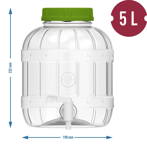 Multifunkčný pohár s kohútikom 5L - 6 ['pohár pet', ' pohár z plastu', ' plastový pohár', ' multifunkčný pohár', ' nerozbitný pohár', ' pohár s kohútikom', ' pohár s kohútikom', ' pohár na limonádu', ' pohár s viečkom a korkom', ' pohár 5L', ' citronáda', ' limonáda', ' punč', ' prelievanie']