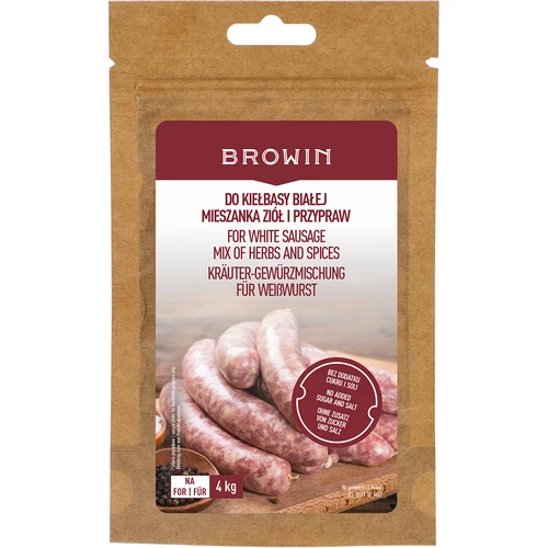 Na bielu klobásu - zmes byliniek a korenín