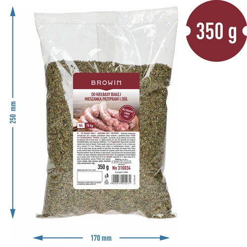 Na bielu klobásu - zmes korenín a byliniek, 350 g - 3