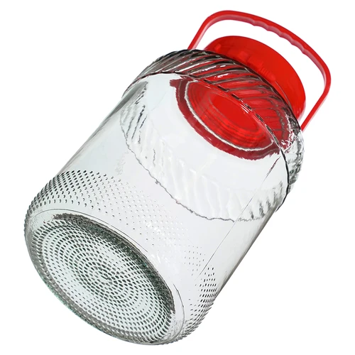 Nádoba 5 L s plastovým vekom - 3 ['veľká nádoba', ' veľký pohár', ' veľká sklenená nádoba', ' nádoba na zaváranie', ' na kvasenie', ' na uhorky', ' na kapustu', ' priemyselná nádoba', ' nádoba s kliešťami', ' nádoba kliešte', ' kliešte na uhorky']