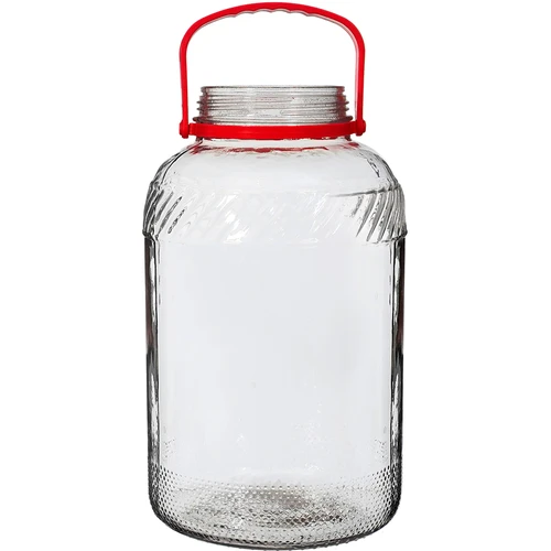 Nádoba 8 L s plastovým vekom - 2 ['veľká nádoba', ' veľký pohár', ' veľká sklenená nádoba', ' nádoba na zaváranie', ' na kvasenie', ' na uhorky', ' na kapustu', ' priemyselná nádoba', ' nádoba s kliešťami', ' nádoba kliešte', ' kliešte na uhorky']
