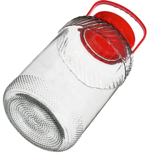 Nádoba 8 L s plastovým vekom - 4 ['veľká nádoba', ' veľký pohár', ' veľká sklenená nádoba', ' nádoba na zaváranie', ' na kvasenie', ' na uhorky', ' na kapustu', ' priemyselná nádoba', ' nádoba s kliešťami', ' nádoba kliešte', ' kliešte na uhorky']