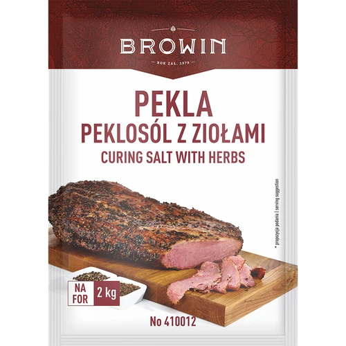 Nakladacia soľ s bylinkami "Pekla" - 70 g  - 1 ['na nakladanie', ' na šunku', ' na šunky', ' údenárstvo', ' nakladacia zálievka', ' domáca šunka', ' na údenie', ' na pečenie']