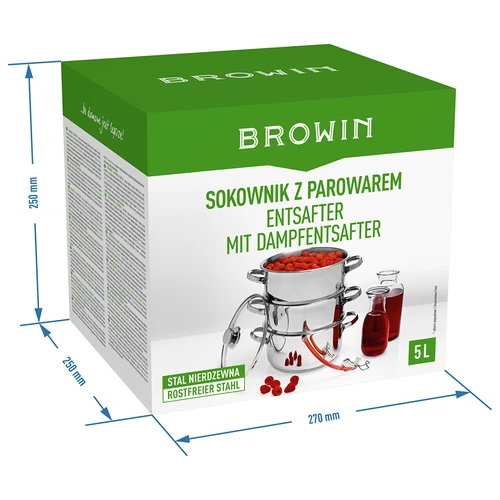 Nerezový odšťavovač s parným hrncom 5 L - 10 ['parný odšťavovač', ' parný hrniec', ' nerezový odšťavovač', ' odšťavovač indukcia', ' plynový sporák', ' 5 L', ' na šťavy', ' domáca šťava']
