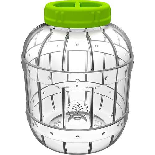 Nerozbitná, multifunkčná nádoba na kvasenie + kliešte, 5L - 2 ['kvasené uhorky', ' kvasený karfiol', ' kvasená repa', ' repný kvások', ' plastová nádoba', ' plastový pohár', ' domáce kvaseniny', ' nádoba 5L', ' nádoba s certifikátom na kvasenie', ' kliešte na uhorky', ' nádoba s kliešťami']
