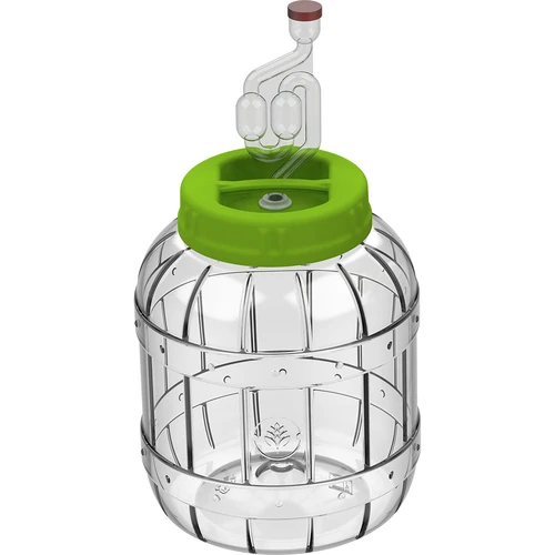 Nerozbitná nádoba na kvasenie, 3 L  - 1 ['kyslé uhorky', ' kyslé karfioly', ' kyslé repy', ' repný kvások', ' plastová nádoba', ' plastový pohár', ' domáce kyslé uhorky', ' nádoba 3L', ' nádoba s certifikátom na kvasenie', ' pet nádoba']