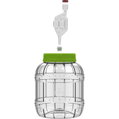 Nerozbitná nádoba na kvasenie, 3 L - 4 ['kyslé uhorky', ' kyslé karfioly', ' kyslé repy', ' repný kvások', ' plastová nádoba', ' plastový pohár', ' domáce kyslé uhorky', ' nádoba 3L', ' nádoba s certifikátom na kvasenie', ' pet nádoba']