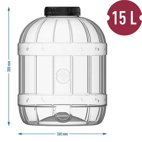 Nerozbitný, viacúčelový pohár s čiernym viečkom, 15L - 5 ['poháre na zaváraniny', ' pohár', ' pohár na uhorky', ' na likéry', ' pohár 15 l', ' pohár s certifikátom', ' nerozbitný pohár', ' univerzálny pohár', ' viacúčelový pohár', ' pohár na zaváraniny', ' plastový pohár', ' pohár z plastu']