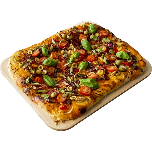 Obdĺžnikový kameň na pizzu, vyrobený z kordieritu, - 38 x 30,5 cm  - 1 ['kameň na pečenie pizze', ' kameň na pečenie chleba', ' kameň na pizzu obdĺžnikový', ' veľký kameň na pizzu', ' pizza']