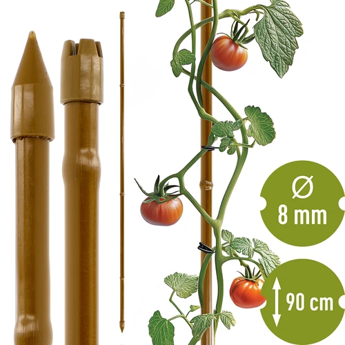 Oceľová tyčka s povlakom v tvare bambusu, 90 cm x 8 mm  - 1 ['záhradná tyčka', ' tyčka na rastliny', ' podpora pre rastliny', ' záhradná podpora', ' kovové záhradné podpory', ' podpora pre popínavé rastliny', ' podpory pre popínavé kvety', ' kovové podpory pre kvety', ' kovové tyčky s povlakom', ' tyčka na rastliny s povlakom', ' oceľová tyčka v tvare bambusu', ' záhradné príslušenstvo', ' ako sa starať o rastliny', ' odporúčané tyčky na rastliny', ' zelená tyčka', ' oceľové tyčky a la bambus', ' bambusové tyčky', ' tyčky v tvare bambusu']