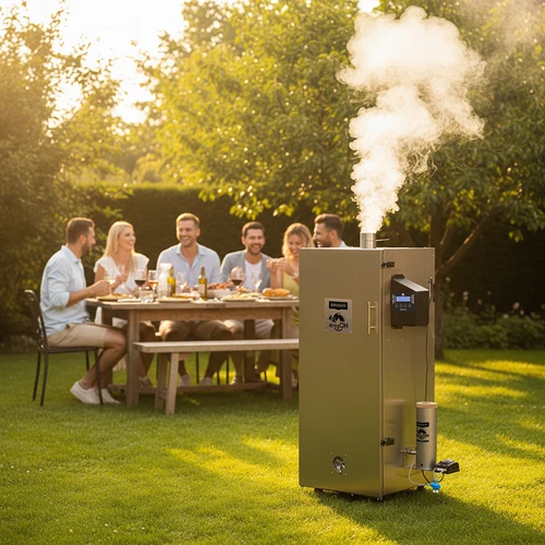 Oceľová udiareň dragON 220 L, IQ – s Wi‑Fi riadiacou jednotkou - 15