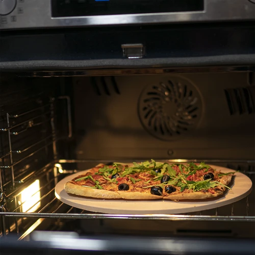 Okrúhly kameň na pizzu, vyrobený z kordieritu, priemer 33 cm - 11 ['na pečenie pizze', ' keramický kameň na pizzu', ' kameň na pizzu z keramiky', ' talianska pizza', ' na pečenie chleba', ' na darček', ' okrúhly kameň na pizzu']