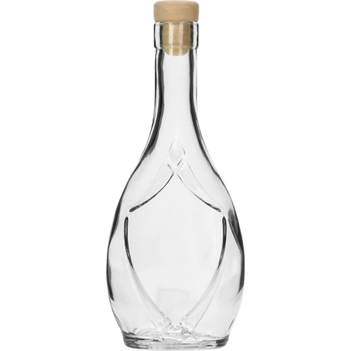 Ozdobná fľaša ICONA 250 ml, s hríbikovou korkovou zátkou, 1 ks