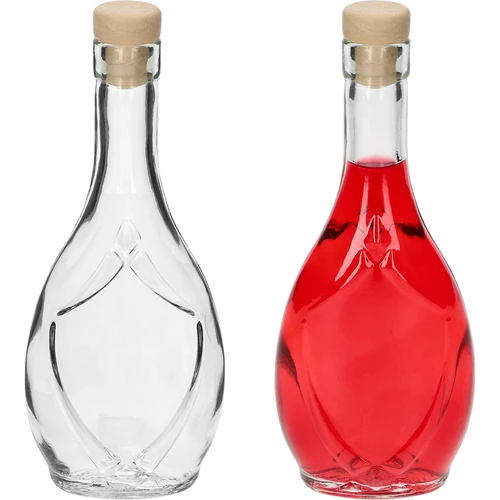 Ozdobná fľaša ICONA 250 ml, s hríbikovou korkovou zátkou, 1 ks - 3