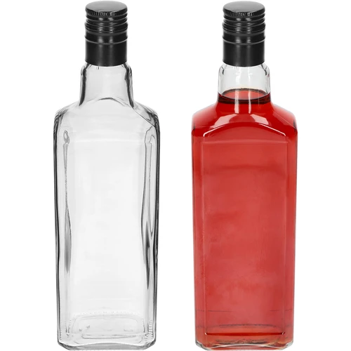Ozdobná fľaša TYNKTURA 0,5 l, s čiernym dlhým skrutkovacím uzáverom fi 28 mm, 1 ks. - 3