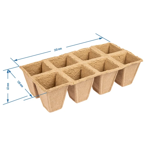 Papierové kvetináče 6 x 6 x 6, sada 5 ks. - 4 ['papierové kvetináče', ' papierový kvetináč', ' kvetináč na sadenice', ' kvetináč na bylinky', ' kvetináč na bylinky', ' obal z papierovej hmoty', ' papierový obal', ' kvetináče na sadenice', ' papierové kvetináče na sadenice', ' kvetináč na semená', ' kvetináč na semená.']