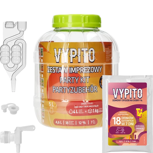 Párty sada - Vypito marakuja a broskyňa
