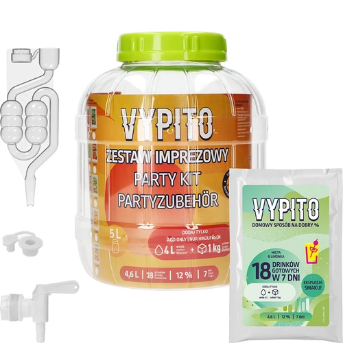 Párty sada - Vypito Mäta a limetka