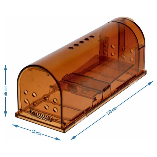 Pasca na myši – živolapka, transparentná, 2 ks. - 8