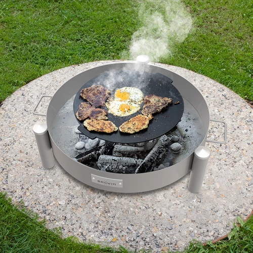 Patelnia grillowa, żeliwna, fi 44 cm - 13