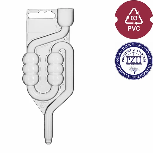 Plastová kvasná trubica, 6-komorová - 2 ['kvasná trubica', ' nerozbitná kvasná trubica', ' plastová kvasná trubica', ' veľká kvasná trubica', ' trubica na kvasenie', ' trubica na víno', ' trubica na nastavenie', ' trubica na kvasenie', ' 6-komorová trubica browin', ' kvasné trubice']