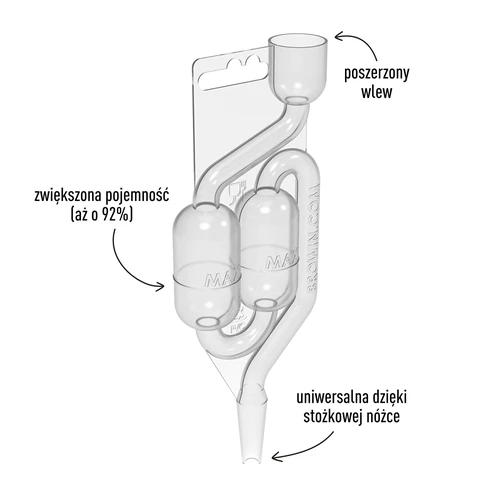 Plastová kvasná trubica MAXI-v2 - 3 ['kvasná trubica', ' nerozbitná kvasná trubica', ' veľká kvasná trubica', ' najlepšia kvasná trubica', ' fermentácia', ' kvasná trubica koľko vody', ' koľko vody do kvasnej trubice', ' tichá kvasná trubica', ' kvasná trubica ako vyrobiť', ' kvasná trubica castorama', ' zátka s kvasnou trubicou', ' kvasná trubica na víno', ' kvasná trubica kde kúpiť', ' prečo sa voda v kvasnej trubici vracia', ' nastavenie', ' zabezpečenie nastavenia', ' domáce víno', ' trubica na kvasenie', ' kvasenie']