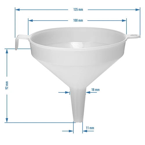 Plastový lievik fi 10 cm - 3 ['lievik na fľaše', ' lievik na víno', ' lievik na šťavu', ' okrúhly lievik', ' plastový lievik', ' dobrý lievik', ' lieviky z plastu', ' lievik na tekutiny', ' lievik na plnenie fliaš', ' prelievanie šťavy', ' prelievanie vína', ' prelievanie do fliaš', ' biely lievik']