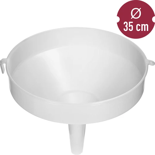 Plastový lievik fi 35 cm - 4 ['lievik na balóny', ' lievik na víno', ' lievik na mušt', ' lievik na pivo', ' lievik na šťavu', ' veľký okrúhly lievik', ' plastový lievik', ' dobrý lievik', ' lieviky z plastu', ' lievik na tekutiny', ' lievik na plnenie balónov', ' praktický lievik', ' objemný lievik', ' lievik s priemerom 35 cm', ' lievik s fi 35 cm', ' široký lievik na prelievanie tekutín', ' vinárske príslušenstvo', ' pivovarské', ' lievik na domáce šťavy', ' pohodlný vinársky lievik', ' domáce vinárstvo', ' príslušenstvo na domáce spracovanie', ' veľký kuchynský lievik', ' veľký univerzálny lievik', ' lievik s odvzdušňovačom']