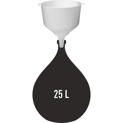 Plastový lievik fi25 na balóny, vysoký okraj - 3 ['lievik na víno', ' lievik na balóny', ' lievik na balóny na víno', ' univerzálny lievik', ' na filtráciu vína', ' príslušenstvo na vinárstvo']
