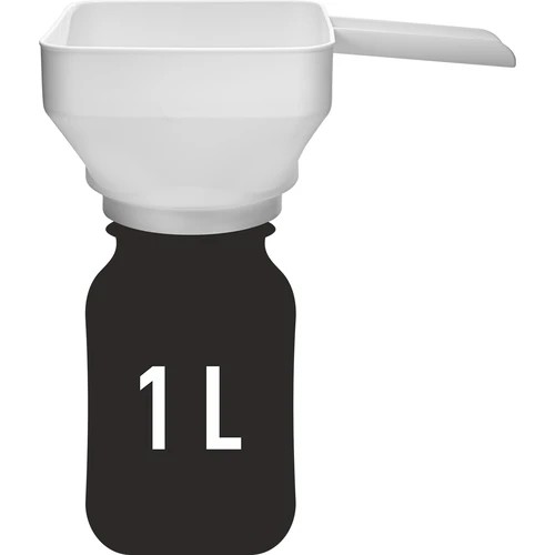 Plastový lievik Kvadratúra Kola, fi 52-85 mm - 2 ['lievik na zaváraniny', ' lievik na poháre', ' lievik na zaváranie', ' štvorcový lievik', ' lievik do umývačiek', ' poľský lievik']